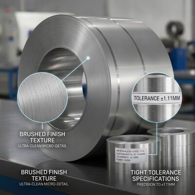 طبقة الرسم العميق 430 لفائف الفولاذ المقاوم للصدأ مع BA 2B النهاية لطبول الغسيل في 0.5mm-2.5mm سمك
